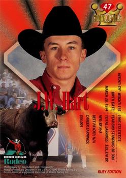 1996 High Gear Rodeo Crown Jewels #47 J.W. Hart Back